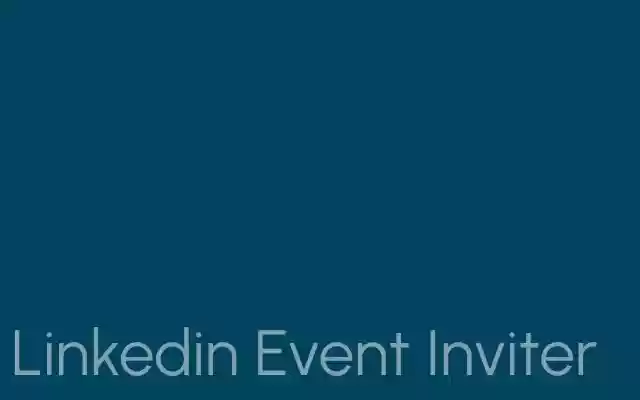 LinkedIn Event Inviter from Chrome web store to be run with OffiDocs Chromium online LinkedIn Event Inviter from Chrome web store to be run with OffiDocs Chromium online