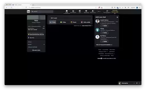 LinkedIn Feed Remover  from Chrome web store to be run with OffiDocs Chromium online