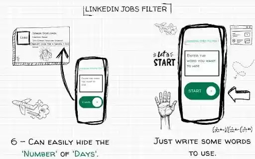LinkedIn Jobs Filter  from Chrome web store to be run with OffiDocs Chromium online