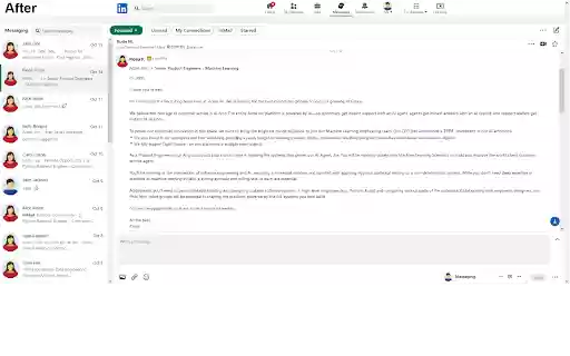 LinkedIn Messaging Full Screen  from Chrome web store to be run with OffiDocs Chromium online