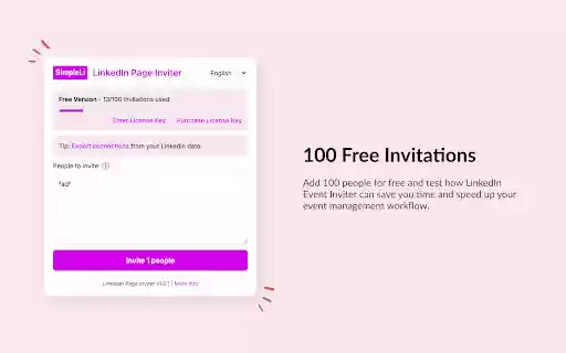 LinkedIn Page Inviter by SimpleLi  from Chrome web store to be run with OffiDocs Chromium online