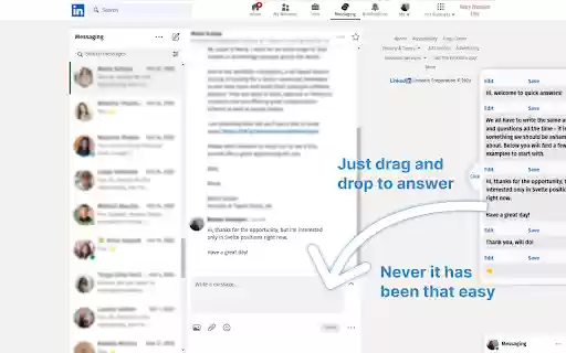 LinkedIn Quick Replies  from Chrome web store to be run with OffiDocs Chromium online LinkedIn Quick Replies  from Chrome web store to be run with OffiDocs Chromium online
