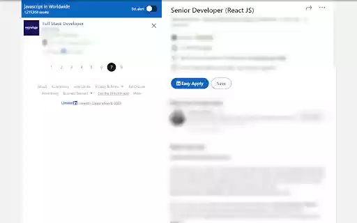 Linkedin Remove Promoted Jobs  from Chrome web store to be run with OffiDocs Chromium online