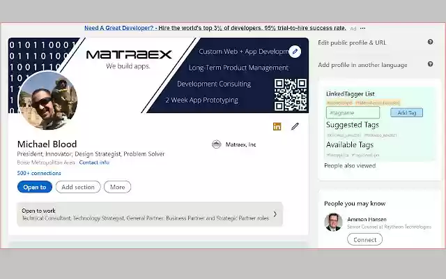 Linked Tagger  from Chrome web store to be run with OffiDocs Chromium online