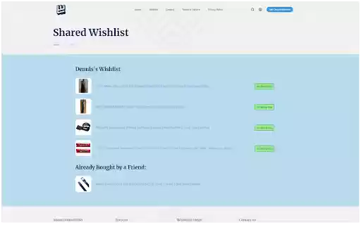 LinkedWish  from Chrome web store to be run with OffiDocs Chromium online