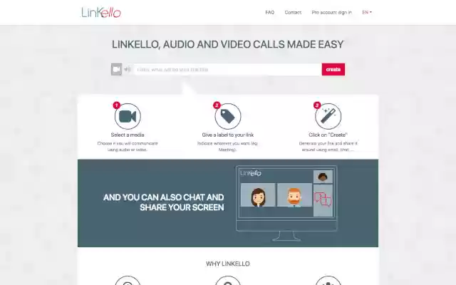 Linkello Screen Sharing from Chrome web store to be run with OffiDocs Chromium online Linkello Screen Sharing from Chrome web store to be run with OffiDocs Chromium online