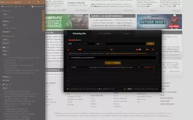 Link Extractor ຈາກຮ້ານເວັບ Chrome ທີ່ຈະດໍາເນີນການກັບ OffiDocs Chromium ອອນໄລນ໌ Link Extractor ຈາກຮ້ານເວັບ Chrome ທີ່ຈະດໍາເນີນການກັບ OffiDocs Chromium ອອນໄລນ໌