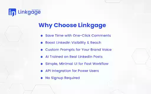 Linkgage Ai  from Chrome web store to be run with OffiDocs Chromium online