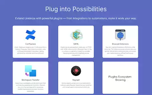 Linkinize Bookmark Manager for Teams  from Chrome web store to be run with OffiDocs Chromium online