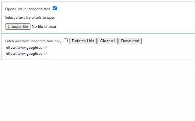 Link Loader chrome extension  from Chrome web store to be run with OffiDocs Chromium online