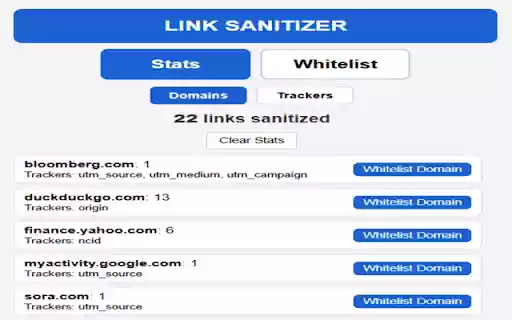 Link Sanitizer  from Chrome web store to be run with OffiDocs Chromium online