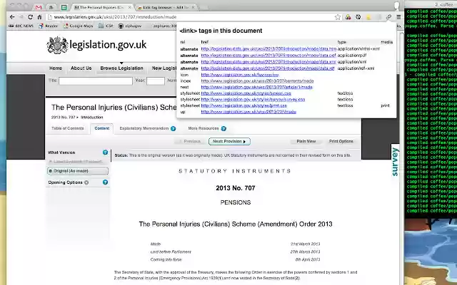 Link tag browser  from Chrome web store to be run with OffiDocs Chromium online