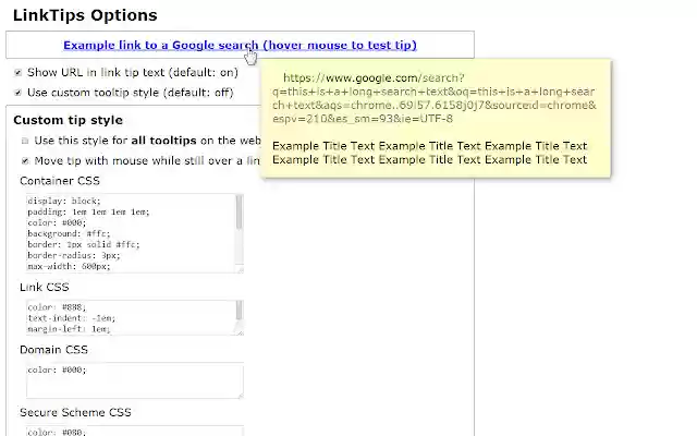 LinkTips from Chrome web store to be run with OffiDocs Chromium online LinkTips from Chrome web store to be run with OffiDocs Chromium online