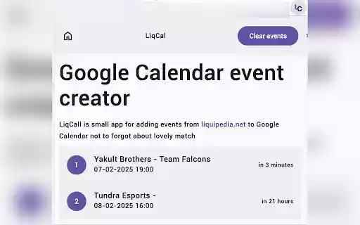 liquipedia calendar from Chrome web store to be run with OffiDocs Chromium online liquipedia calendar from Chrome web store to be run with OffiDocs Chromium online