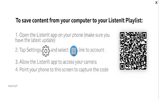 Listen It from Chrome web store to be run with OffiDocs Chromium online Listen It from Chrome web store to be run with OffiDocs Chromium online