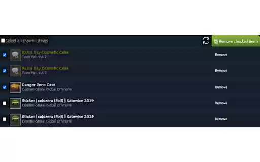 Listings B Gone  from Chrome web store to be run with OffiDocs Chromium online