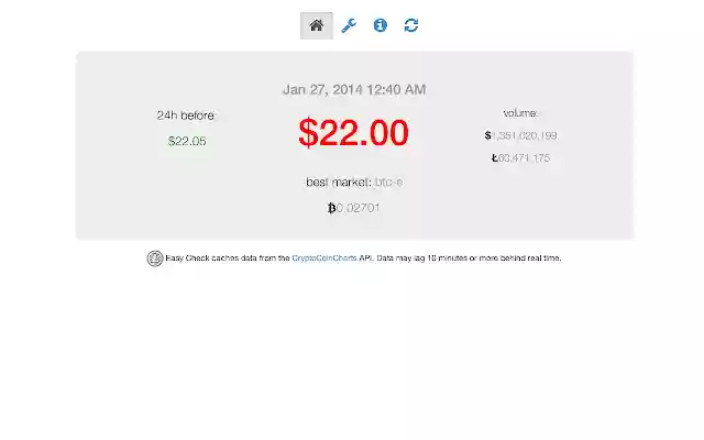 Litecoin Easy Check  from Chrome web store to be run with OffiDocs Chromium online
