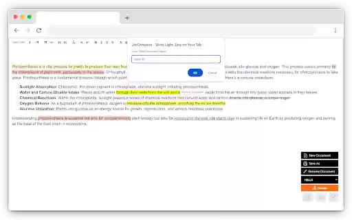 LiteCompose Write Light, Easy on Your Tab  from Chrome web store to be run with OffiDocs Chromium online
