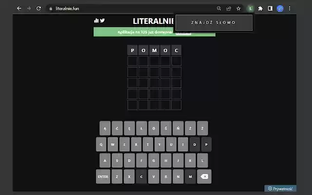 Literalnie.fun pomocnik from Chrome web store to be run with OffiDocs Chromium online Literalnie.fun pomocnik from Chrome web store to be run with OffiDocs Chromium online