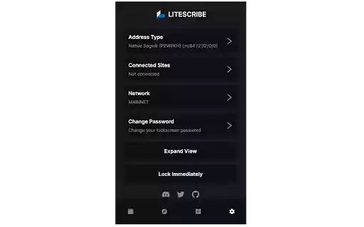 Litescribe Wallet  from Chrome web store to be run with OffiDocs Chromium online