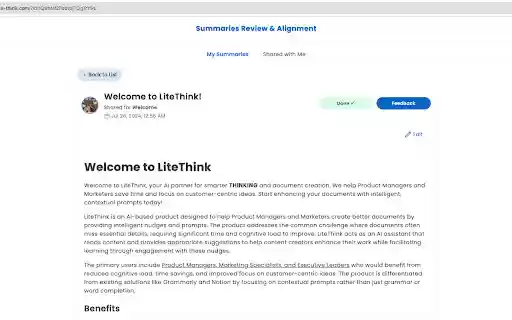 LiteThink  from Chrome web store to be run with OffiDocs Chromium online