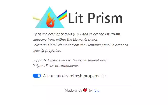 Lit Prism from Chrome web store to be run with OffiDocs Chromium online Lit Prism from Chrome web store to be run with OffiDocs Chromium online