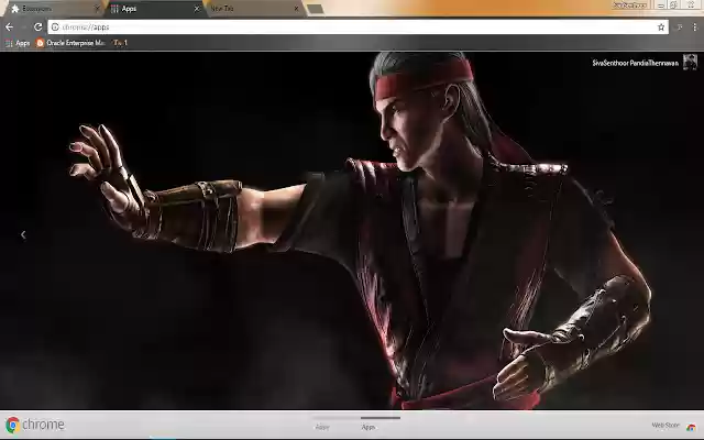 Liu Kang Mortal Kombat Gaming Theme  from Chrome web store to be run with OffiDocs Chromium online