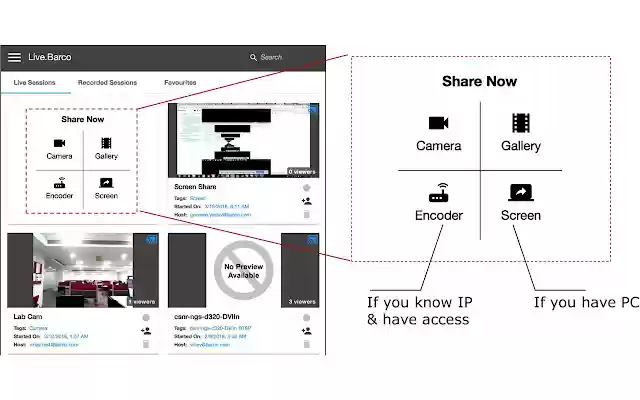 Live.Barco Screen Sharing from Chrome web store to be run with OffiDocs Chromium online Live.Barco Screen Sharing from Chrome web store to be run with OffiDocs Chromium online