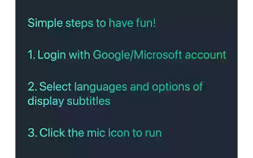 Live caption with translation (ChatGPT)  from Chrome web store to be run with OffiDocs Chromium online