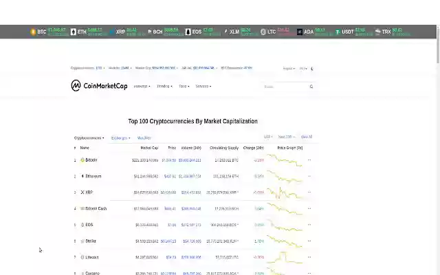 Live Cryptocurrency Toolbar  from Chrome web store to be run with OffiDocs Chromium online