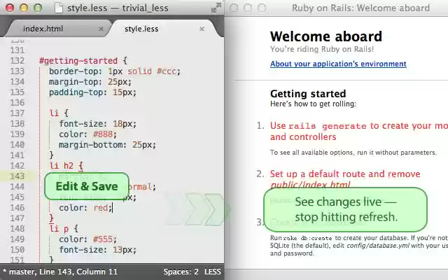 LiveReload  from Chrome web store to be run with OffiDocs Chromium online