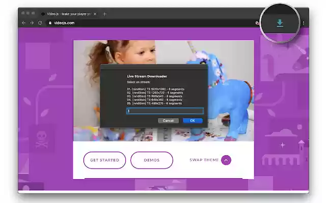 Live Stream Downloader  from Chrome web store to be run with OffiDocs Chromium online