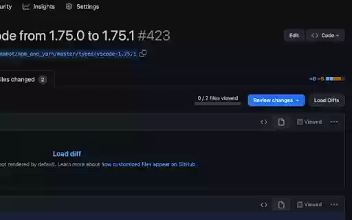 Load More Pull Request  from Chrome web store to be run with OffiDocs Chromium online