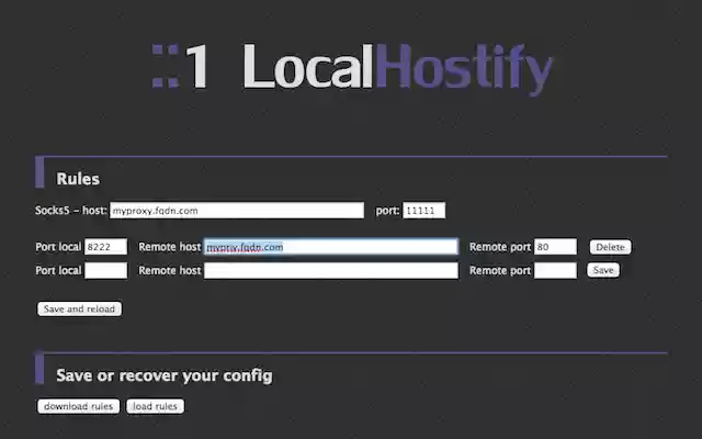 Localhostify  from Chrome web store to be run with OffiDocs Chromium online