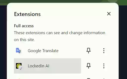 LockedIn AI  from Chrome web store to be run with OffiDocs Chromium online