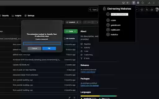 Locked In: Gamify Your Productivity  from Chrome web store to be run with OffiDocs Chromium online