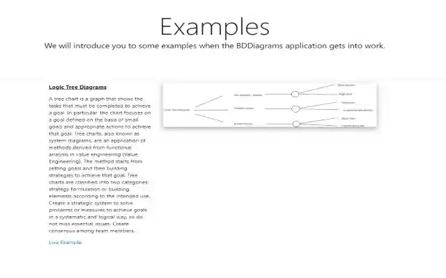 Logic Tree Diagrams Creator  from Chrome web store to be run with OffiDocs Chromium online