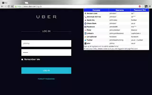 LoginPal  from Chrome web store to be run with OffiDocs Chromium online