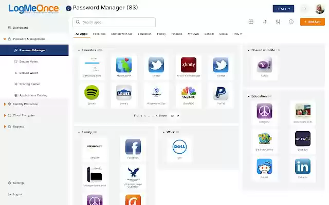 LogMeOnce  from Chrome web store to be run with OffiDocs Chromium online