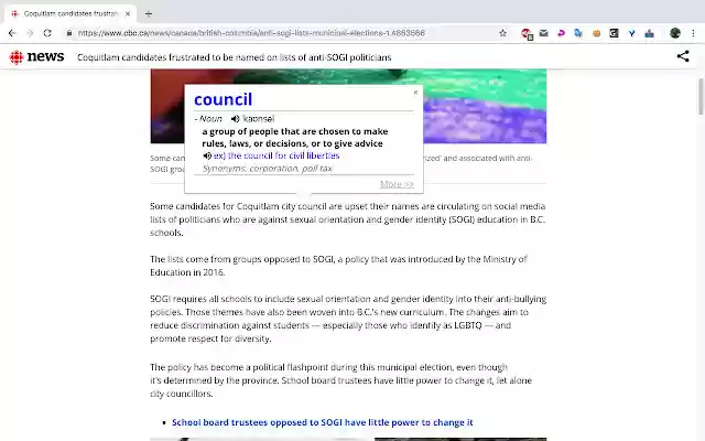 Chrome web mağazasından Longman Dictionary Bubble, OffiDocs Chromium çevrimiçi ile çalıştırılacak
