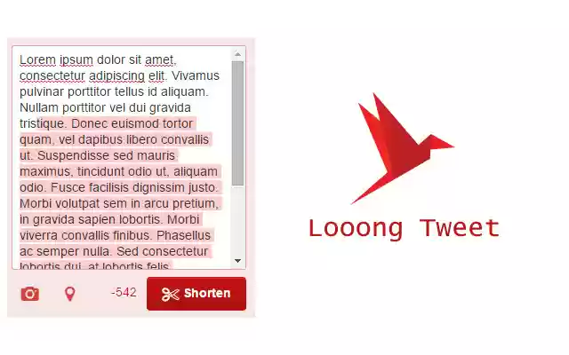 Looong Tweet  from Chrome web store to be run with OffiDocs Chromium online