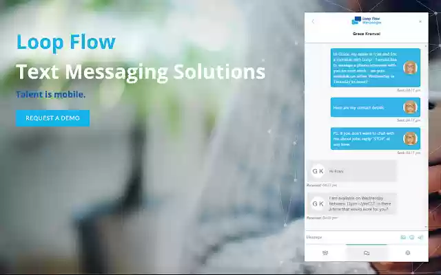Loop Messenger  from Chrome web store to be run with OffiDocs Chromium online