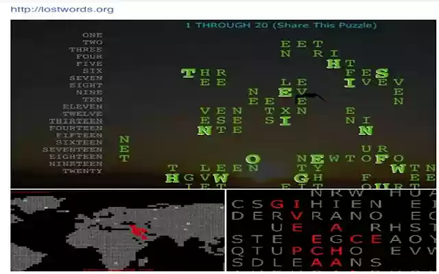 Lost Words  from Chrome web store to be run with OffiDocs Chromium online