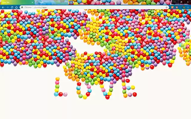 Love Candy מחנות האינטרנט של Chrome להפעלה עם OffiDocs Chromium באינטרנט