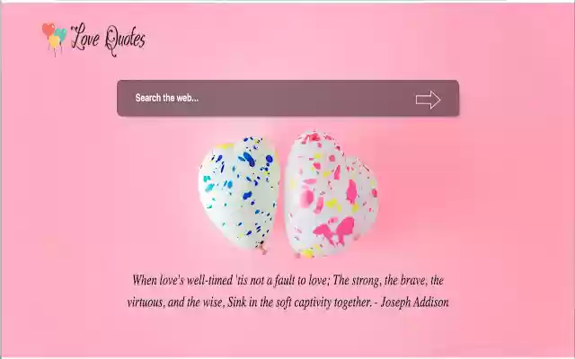 Love Quotes  from Chrome web store to be run with OffiDocs Chromium online
