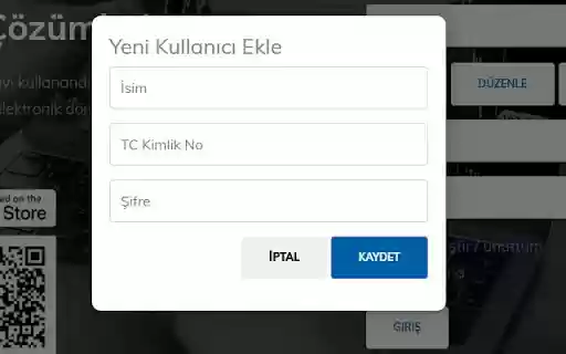 Luca E Belge Portal Giriş Yardımcısı  from Chrome web store to be run with OffiDocs Chromium online
