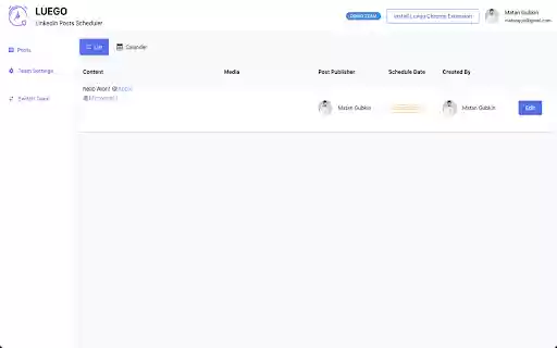Luego Chrome Extension  from Chrome web store to be run with OffiDocs Chromium online