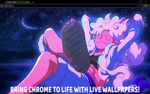 Luffy Gear 5 Live Wallpaper  from Chrome web store to be run with OffiDocs Chromium online
