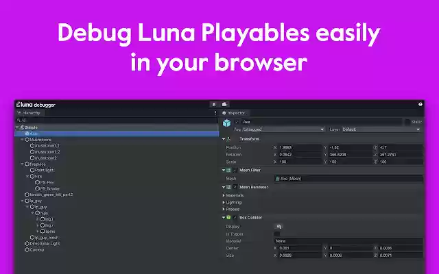 Luna Debugger  from Chrome web store to be run with OffiDocs Chromium online