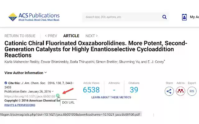 LYH DOI Tools  from Chrome web store to be run with OffiDocs Chromium online